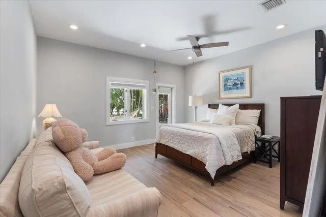 a bathroom with a sink double vanity and a mirror