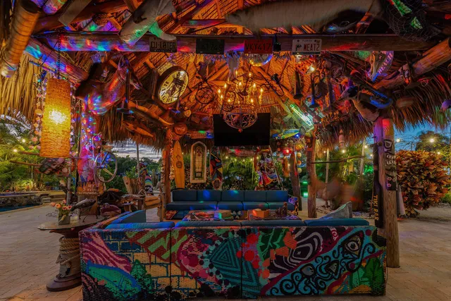 a view of street with sitting area