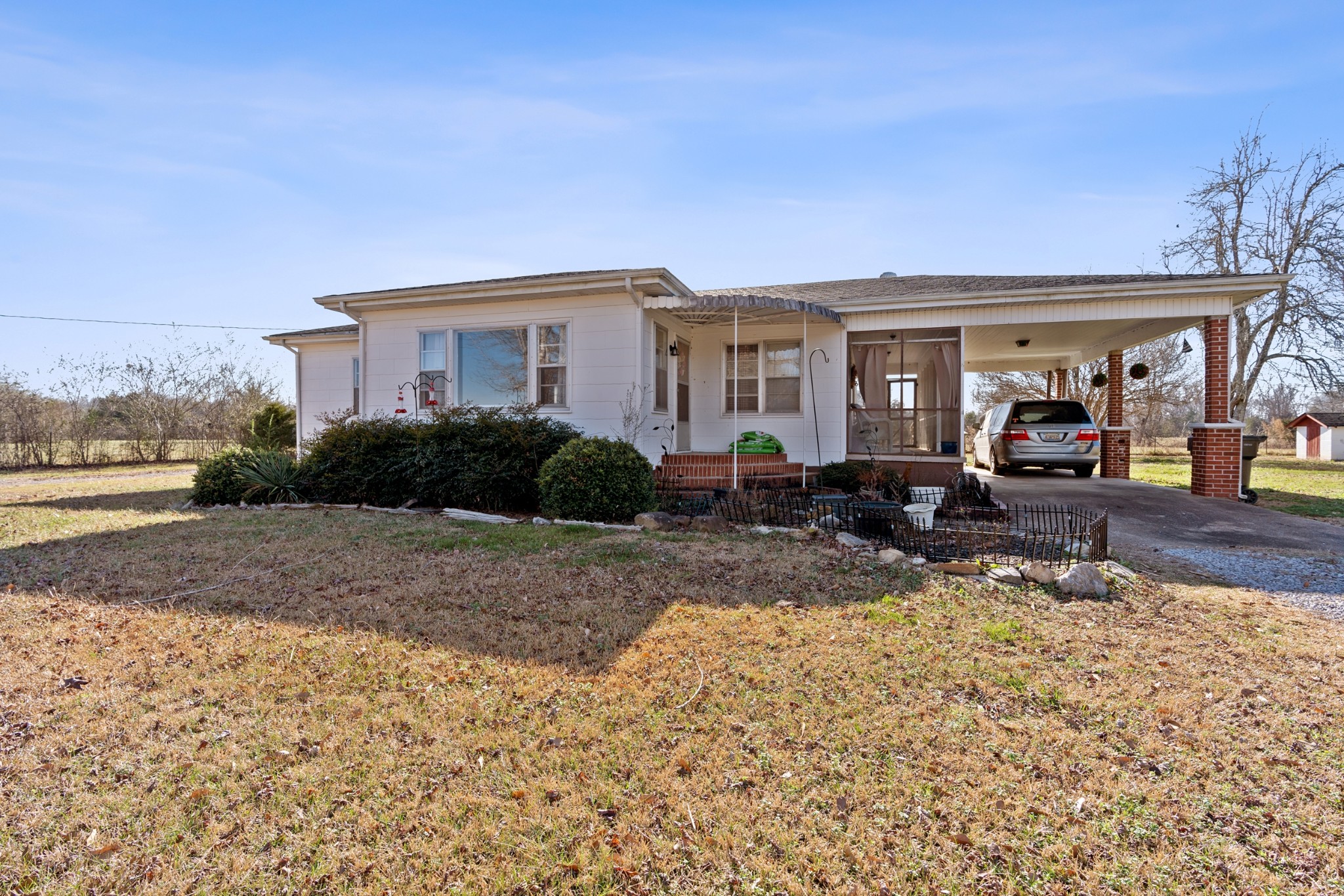 336 Martin-Childers Road New Hope, AL 35760 - Photo 3 of 28 a front view of house with yard and trees in the background