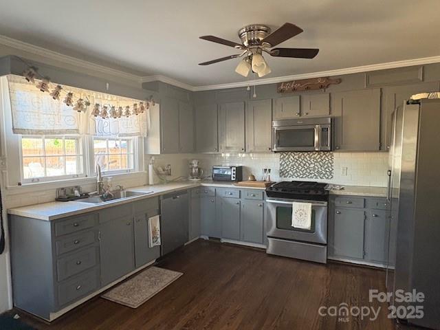 109 Old Rockwell Road China Grove, NC 28023 - Photo 2 of 22 a kitchen with a sink appliances cabinets and a large window