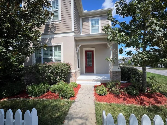 a front view of a house having yard