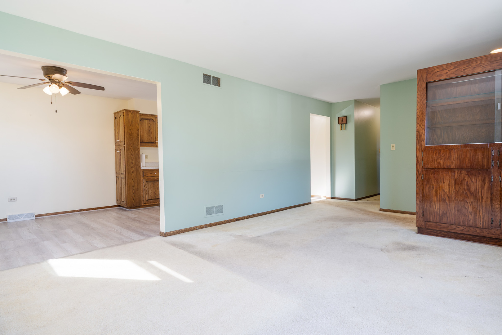 1327 Timberline Drive Joliet, IL 60431 - Photo 8 of 35 an empty room with closet and a chandelier fan