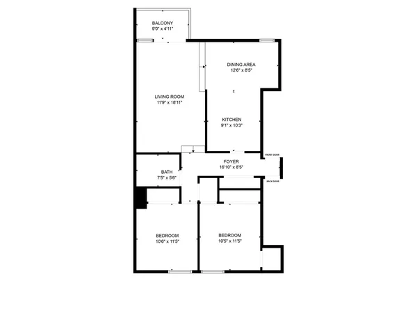 a picture of a floor plan