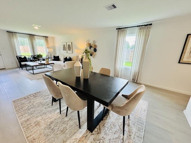1747 West Stroker Road Crosby, TX 77532 - Photo 7 of 42 Representation of Model Home - Living/Dining area