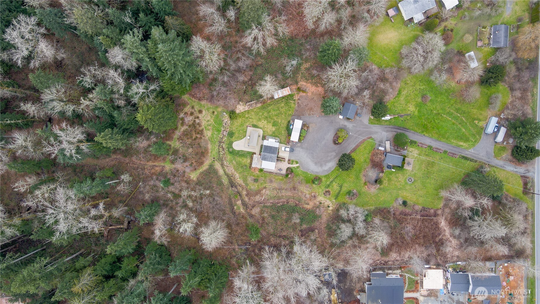 12514 Chain Lake Road Snohomish, WA 98290 - Photo 19 of 25 an aerial view of residential house with outdoor space