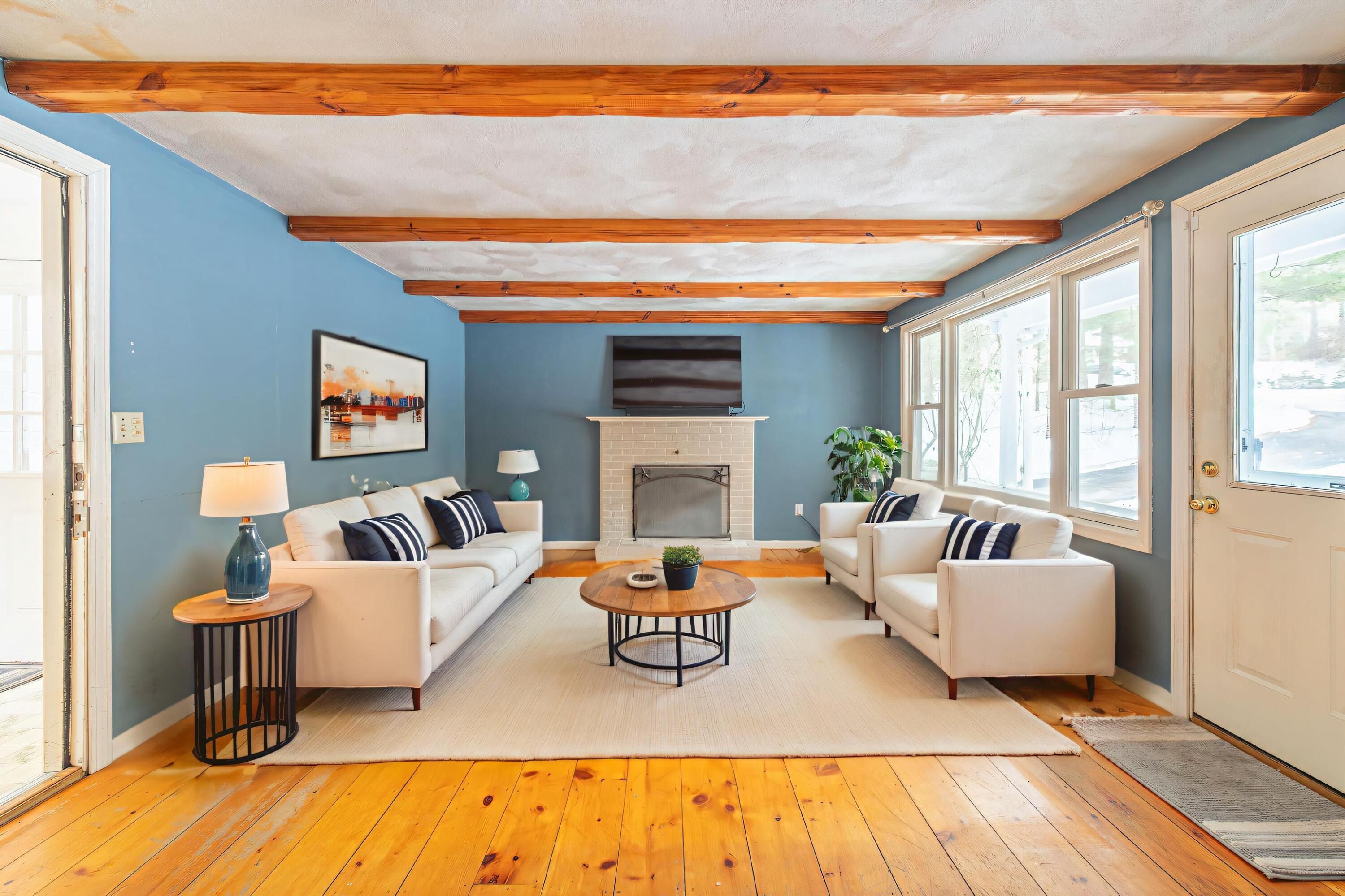 16 Michael Road Pocasset, MA 02559 - Photo 7 of 43 a living room with furniture and a flat screen tv