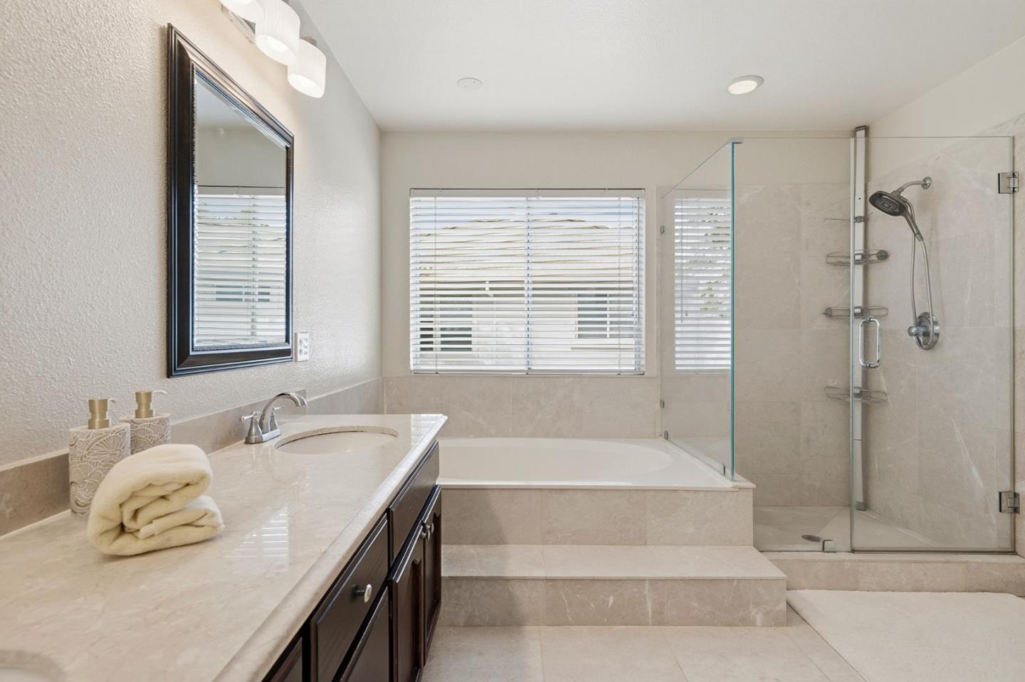 35 Sierra Ridge Court Danville, CA 94506 - Photo 24 of 37 a spacious bathroom with sink shower and bathtub