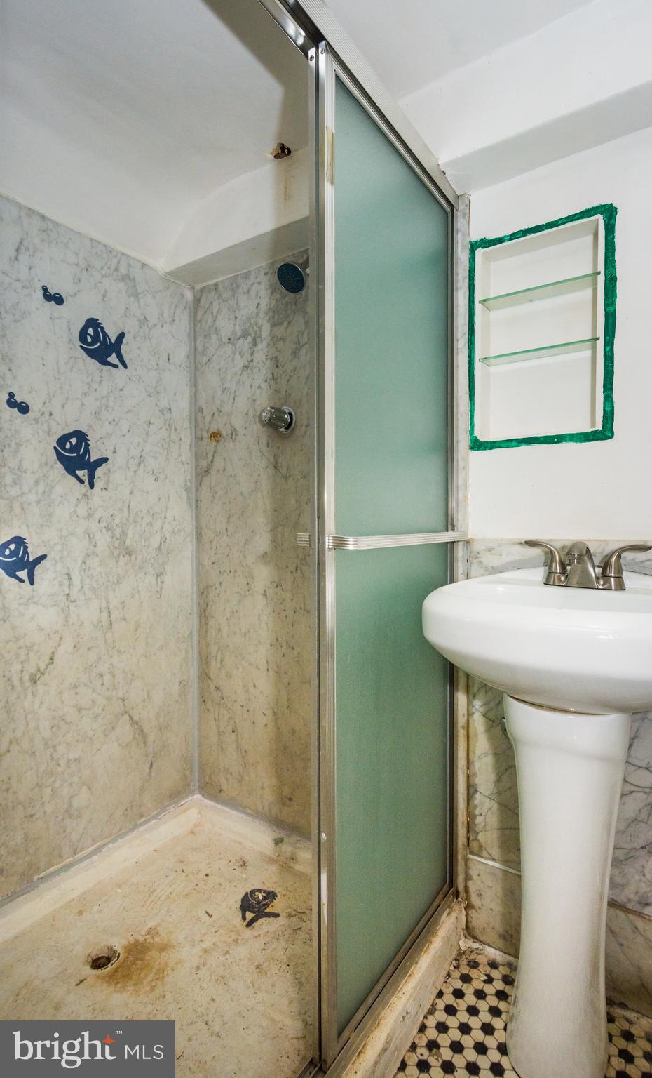 736 Warwick Road Baltimore, MD 21229 - Photo 50 of 54 2nd bath in lower level* marble pedestal sink
