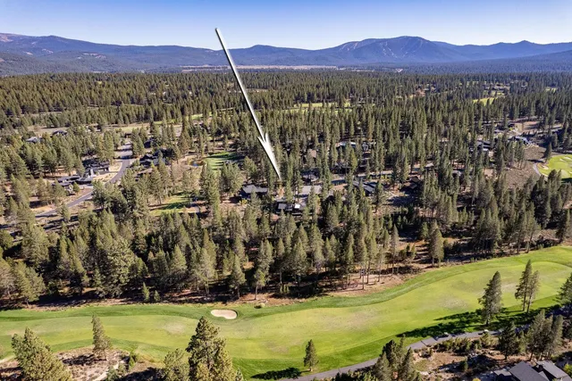 a view of a city with mountains in the background