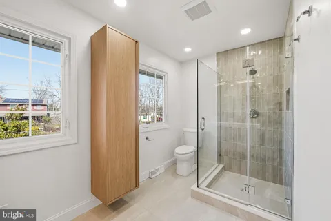 a view of a house with a large window