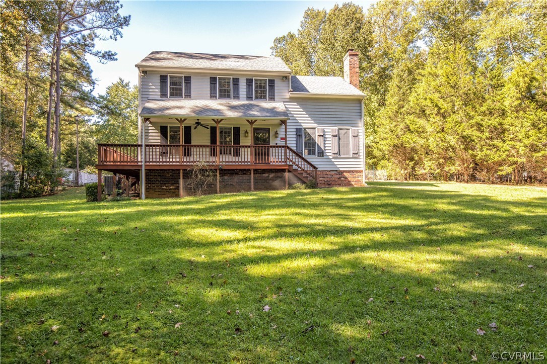 9928 Qualla Road Chesterfield, VA 23832 - Photo 35 of 40 a view of a house with a big yard and large trees