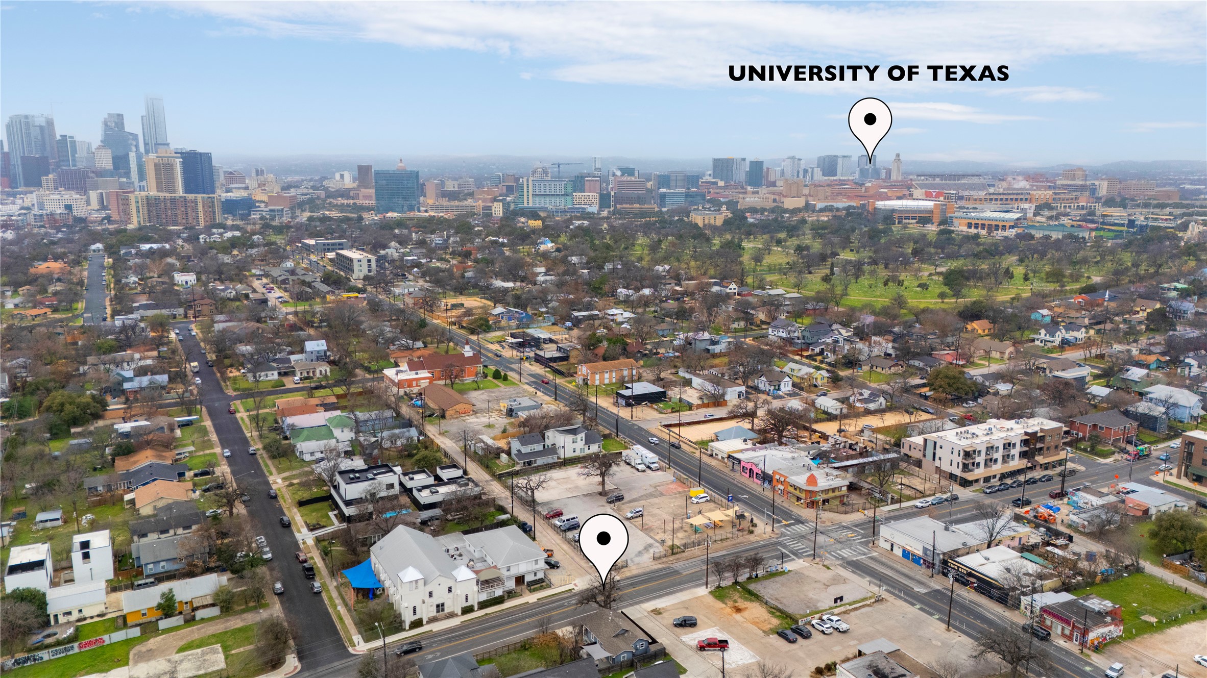 1191 Chicon Street Austin, TX 78702 - Photo 32 of 33 an aerial view of a city