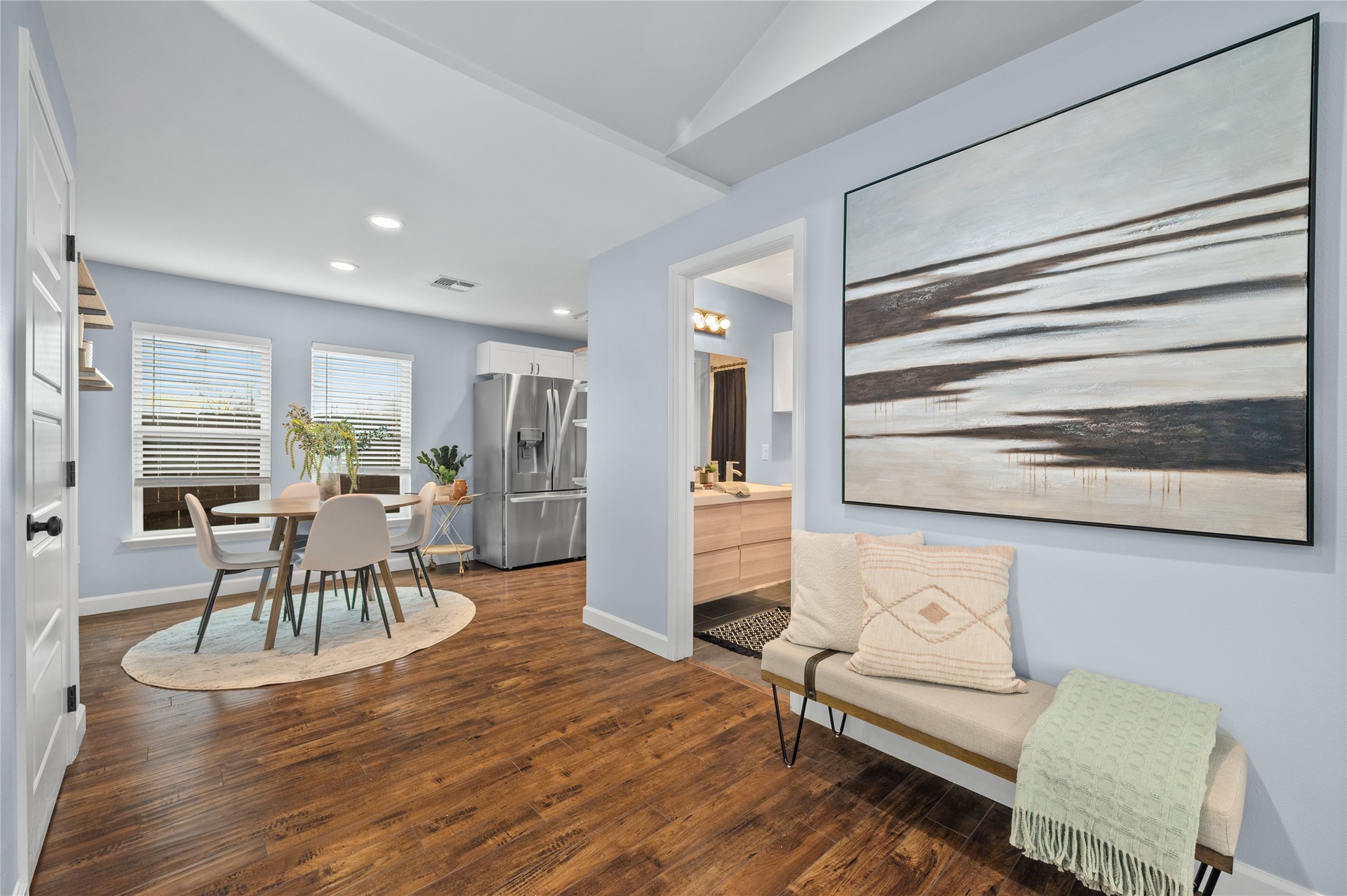 1191 Chicon Street Austin, TX 78702 - Photo 8 of 33 a living room with furniture and a table