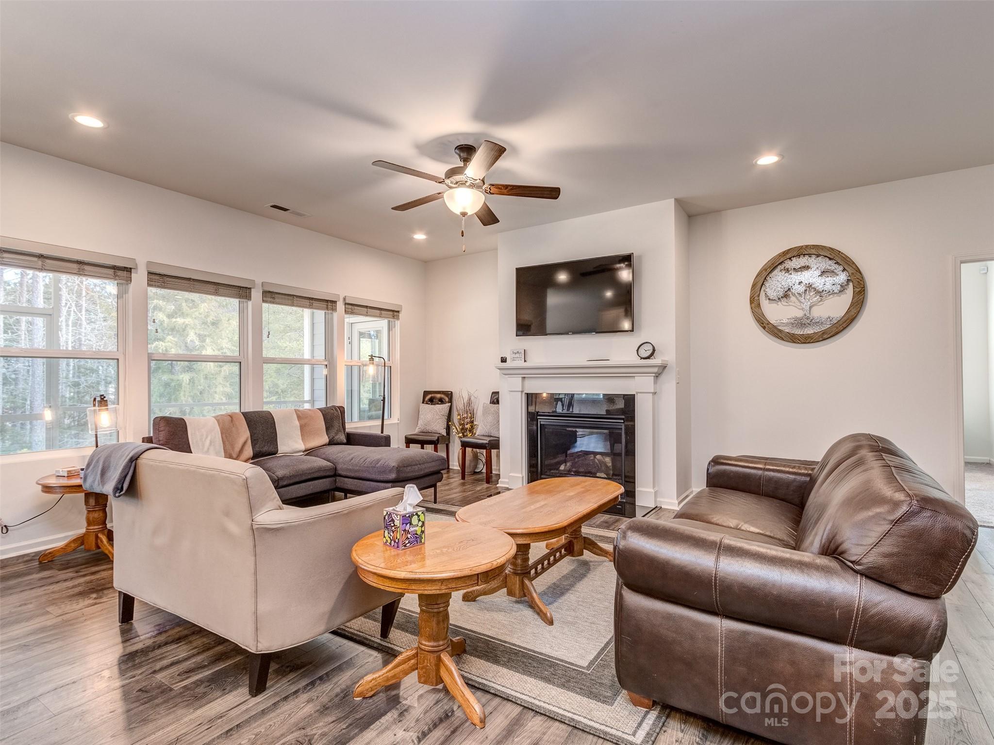 5220 Admirals Landing Lancaster, SC 29720 - Photo 7 of 48 a living room with furniture a fireplace and a flat screen tv