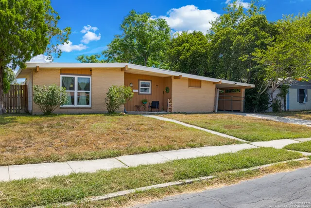 a backyard of a house