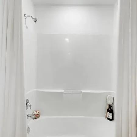 a close up view of shower