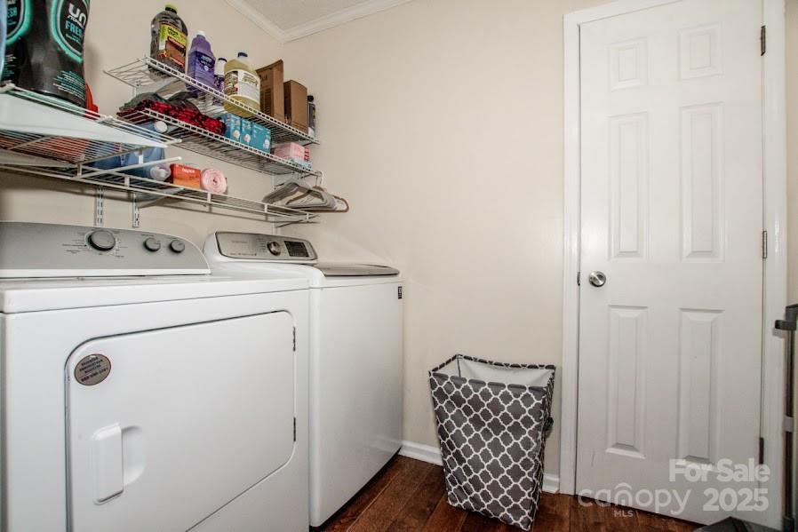 224 Stewart Rock Road Stony Point, NC 28678 - Photo 18 of 41 a utility room with dryer and washer