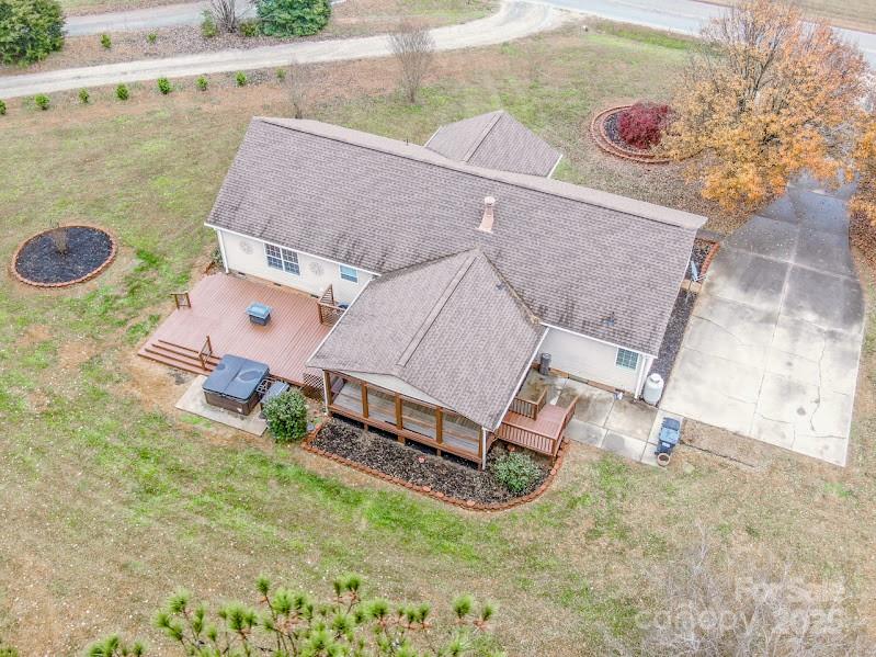 224 Stewart Rock Road Stony Point, NC 28678 - Photo 5 of 41 an aerial view of a house with swimming pool