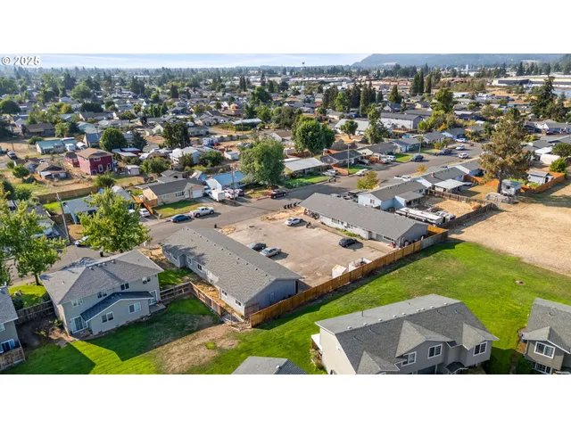 an aerial view of a city