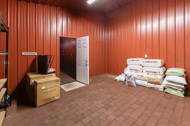 a room with a sink and a window