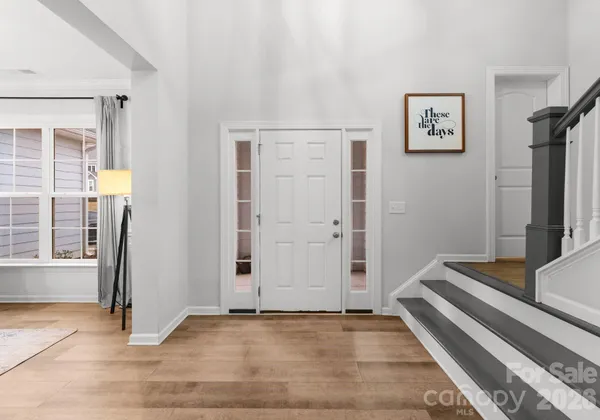 a view of staircase with white walls and white walls