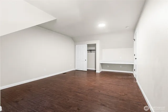 an empty room with an entryway