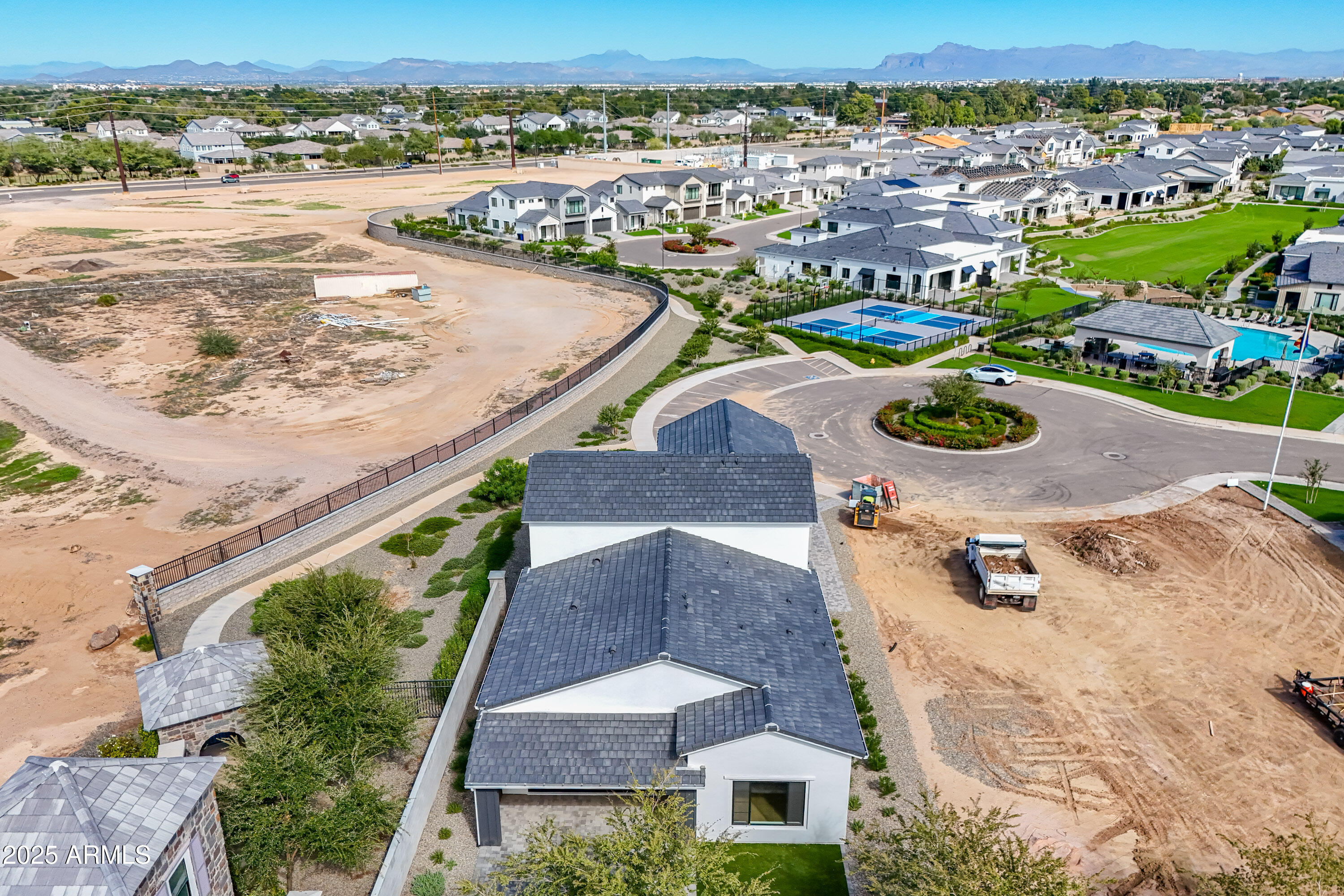 3326 South Stuart Court Gilbert, AZ 85297 - Photo 63 of 88 an aerial view of residential houses with outdoor space