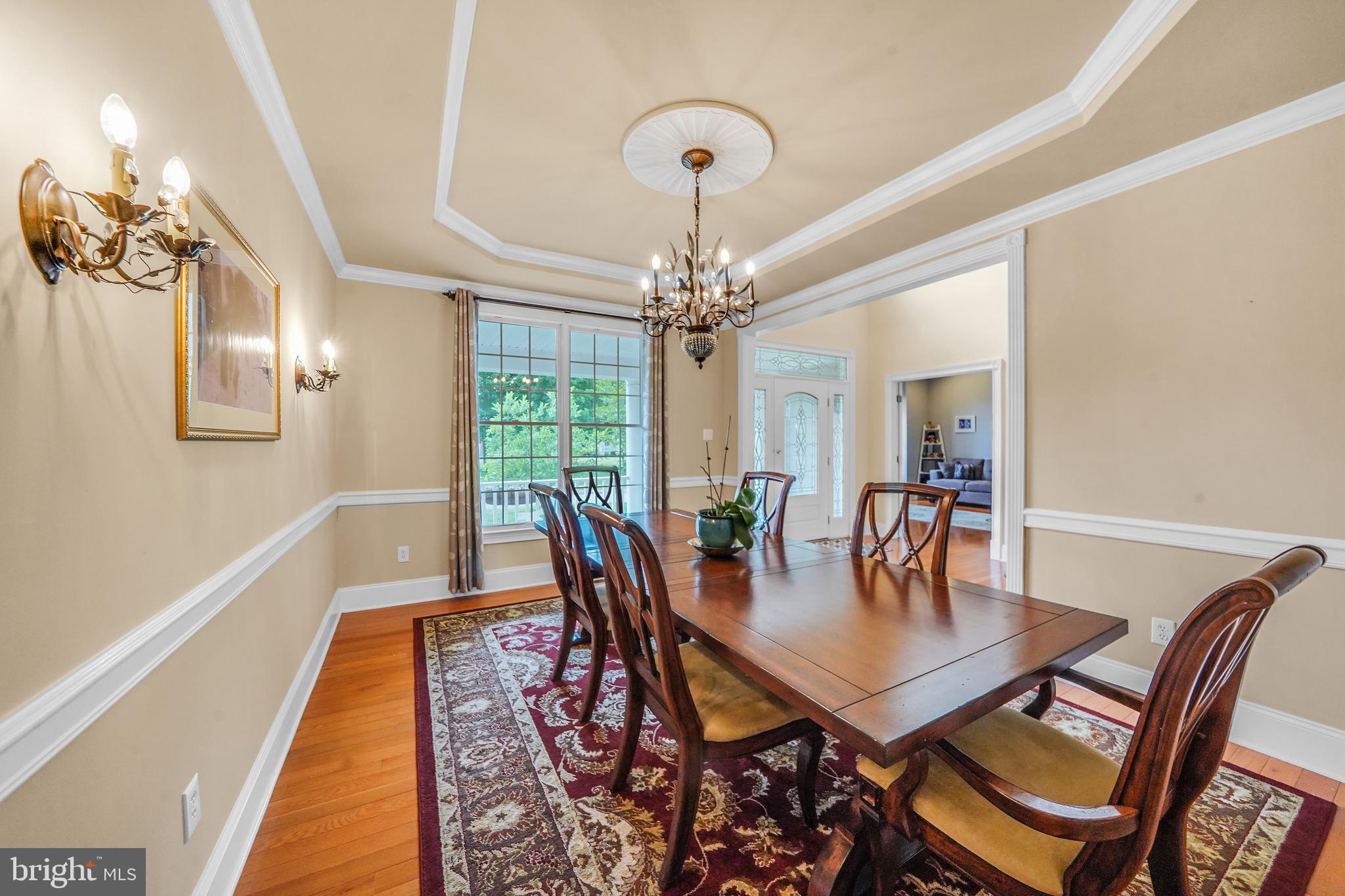 107 Sloan Road West Chester, PA 19382 - Photo 14 of 34 Dining room with tray ceiling medallion