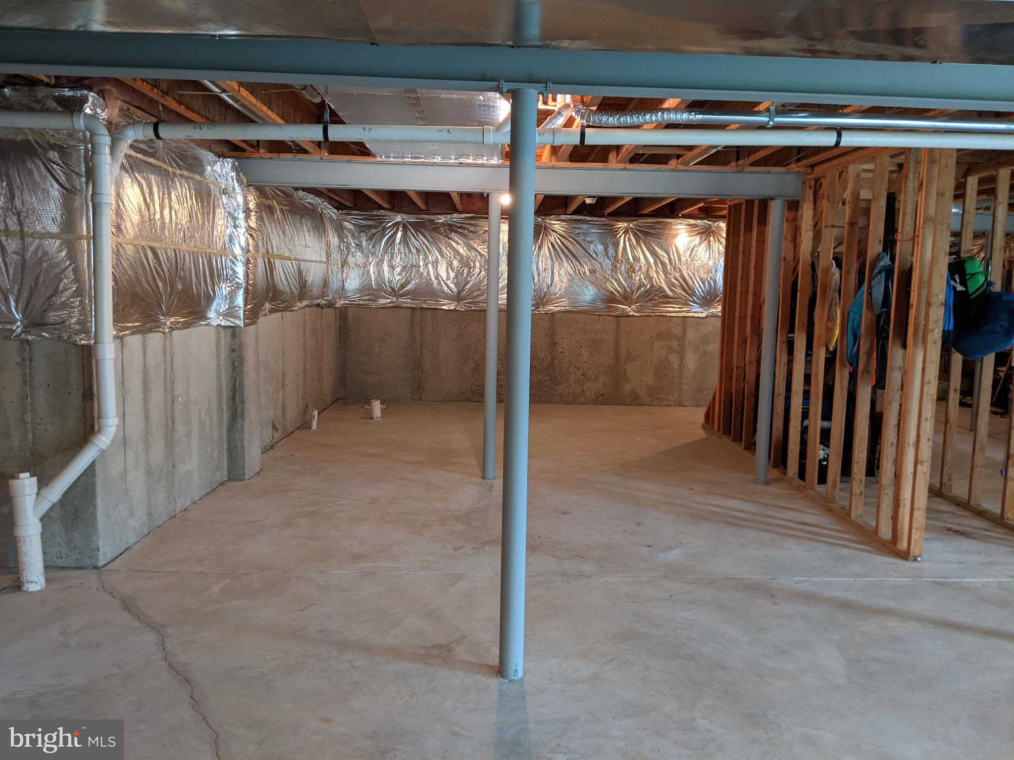 107 Sloan Road West Chester, PA 19382 - Photo 26 of 34 Basement with plumbing for bathroom and wet bar