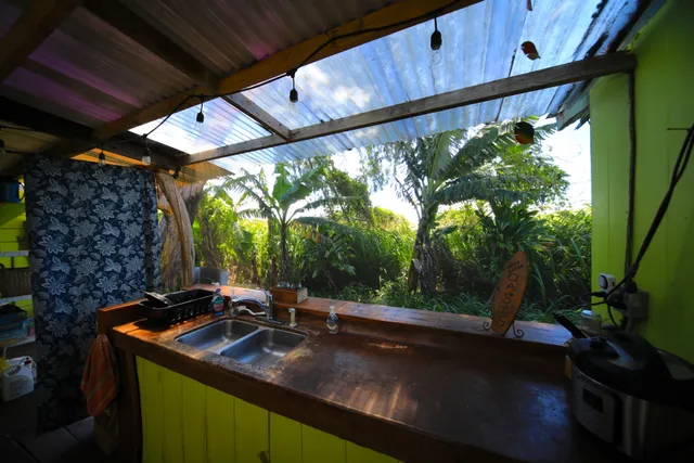a view of swimming pool from a balcony