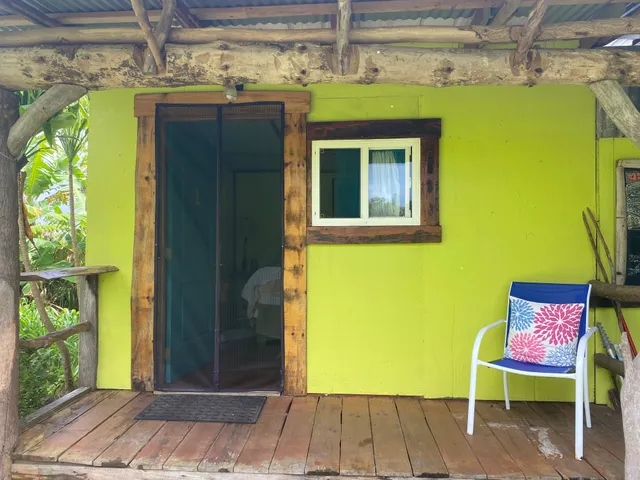 a front view of a house with a yard and furniture