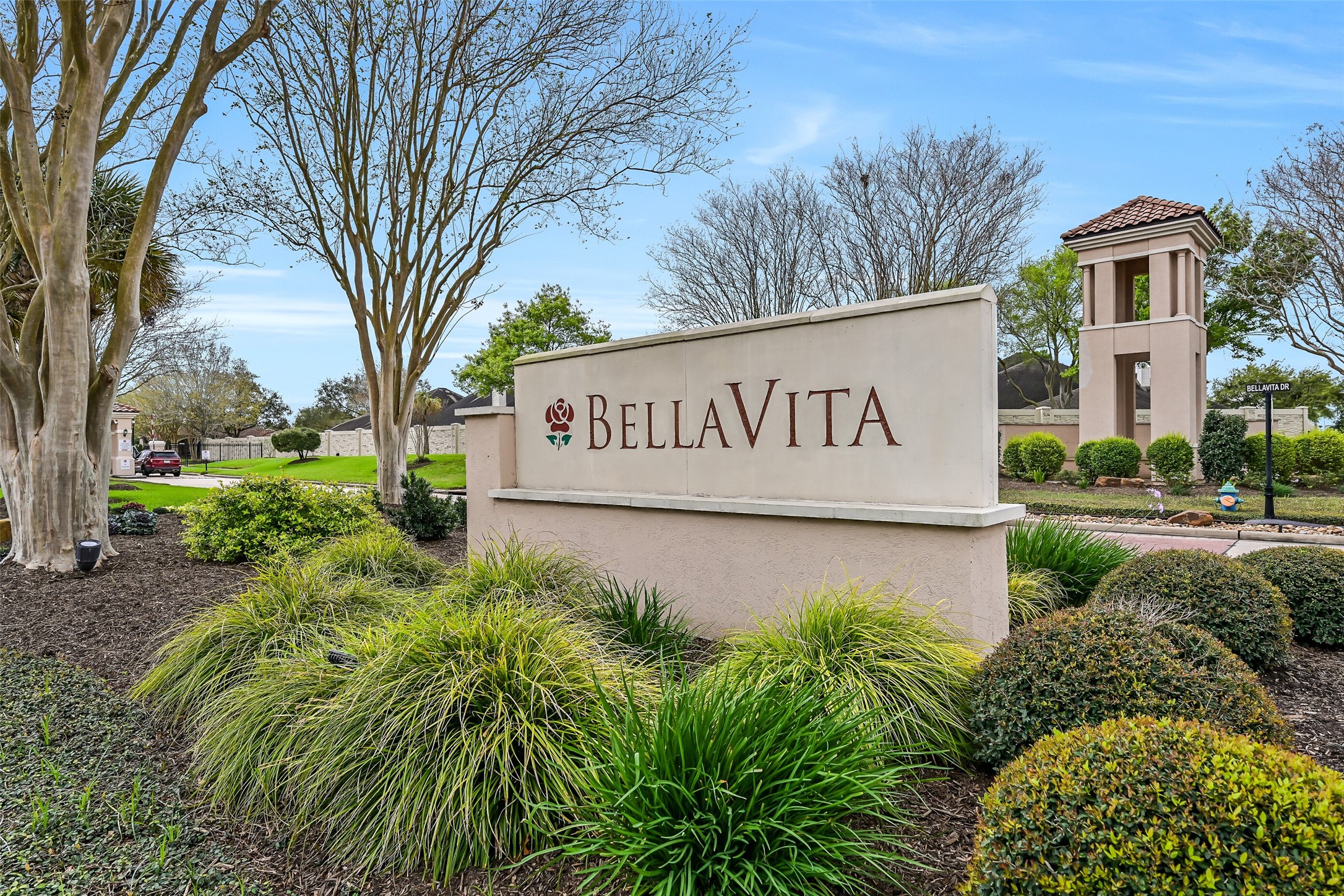 1448 North Riviera Circle Pearland, TX 77581 - Photo 34 of 35 Bellavita is a desirable 55+ gated community in Pearland. Incredible community features resort-style living w/ clubhouse w/library, billiards, ballroom, & fitness center, plus a swimming pool, spa & a stunning 11-acre lake & 1 mile walking trail! Only 1 person needs to be 55+ years. Don't miss out on this opportunity for a truly enjoyable lifestyle!