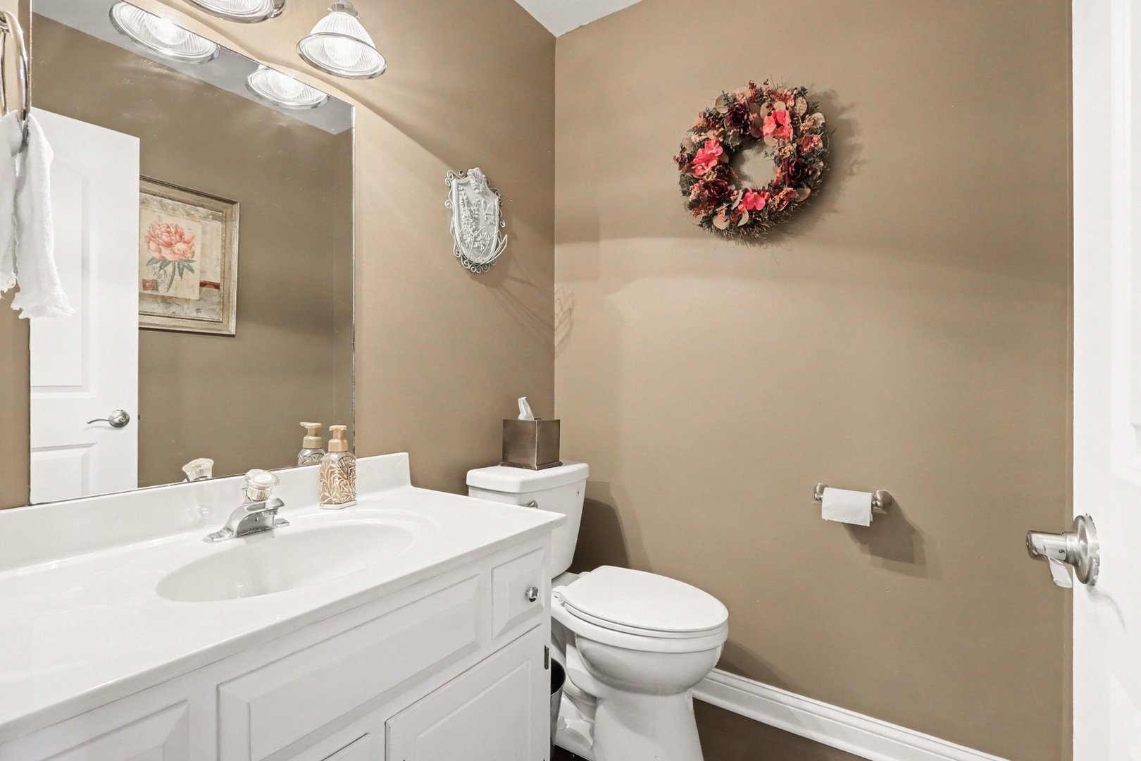 237 Homewood Drive Bolingbrook, IL 60440 - Photo 17 of 37 a bathroom with a sink mirror and toilet