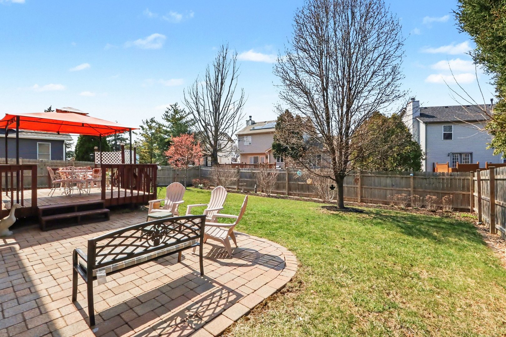 237 Homewood Drive Bolingbrook, IL 60440 - Photo 36 of 37 a view of a backyard with a patio