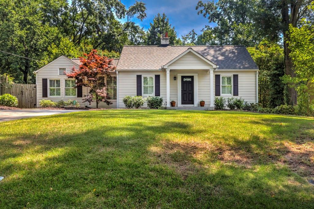 Just Listed in Desirable Peachtree Hills!  3 Bedroom & 3 Bath Renovated Charming Traditional Home - has Terrace Level with Bonus Room, Full Wet Bar, Full Bath & French Doors to Patio