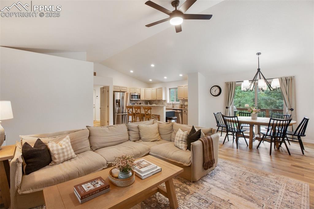 277 Aspen Circle Divide, CO 80814 - Photo 3 of 45 a living room with furniture and a large window