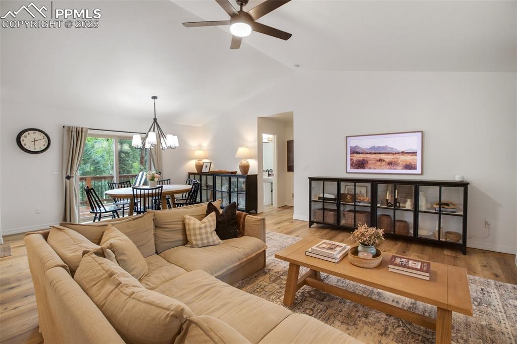 277 Aspen Circle Divide, CO 80814 - Photo 6 of 45 a living room with furniture and a large window