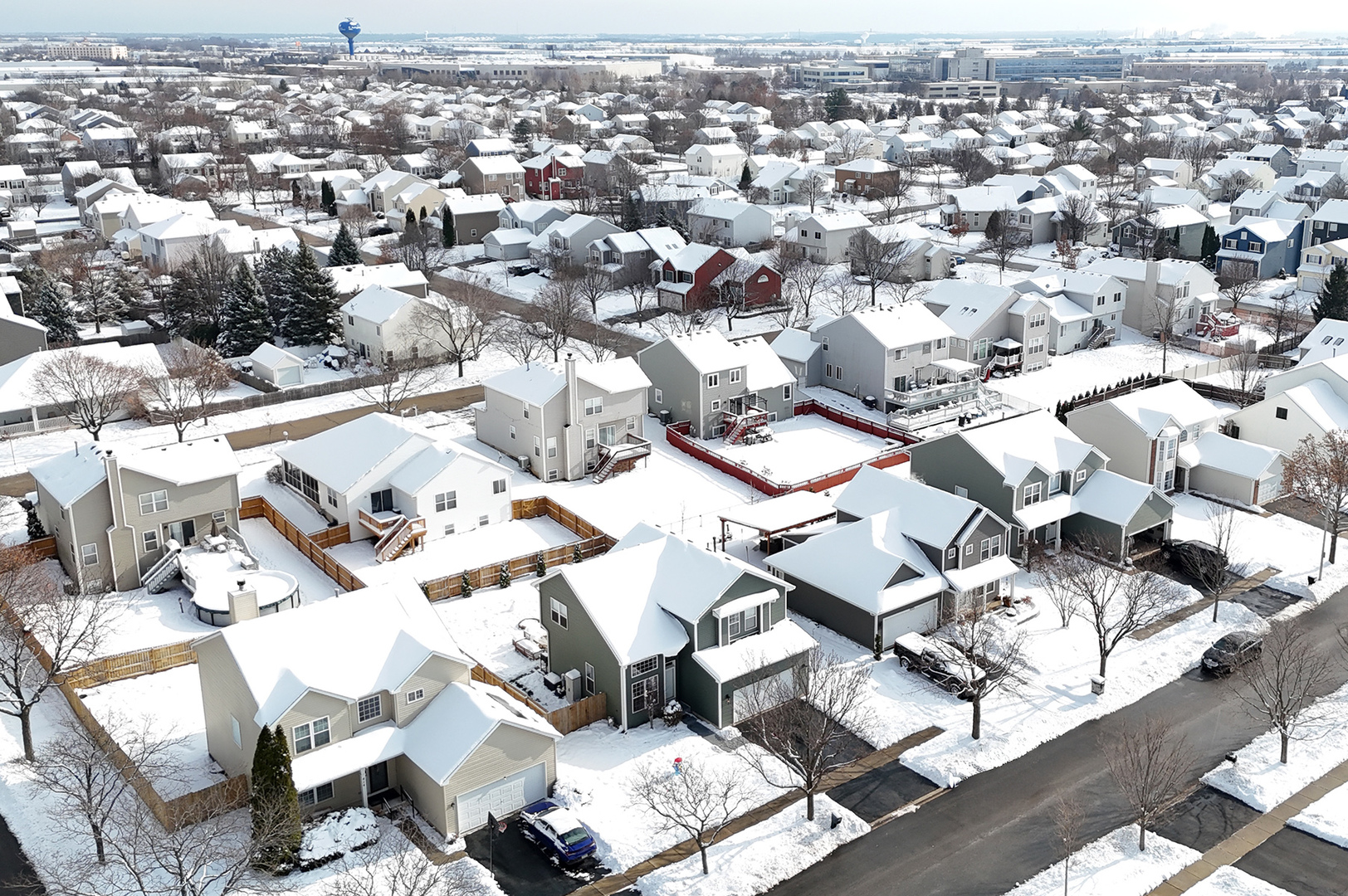 420 Wilshire Lane Bolingbrook, IL 60440 - Photo 36 of 41 an aerial view of a city with lots of residential buildings