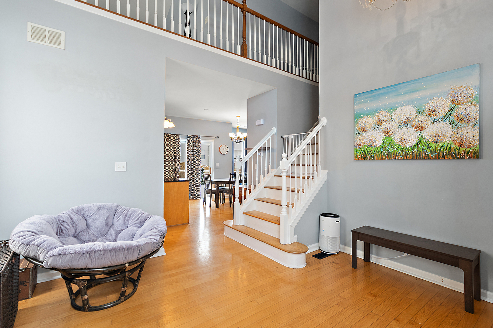 420 Wilshire Lane Bolingbrook, IL 60440 - Photo 4 of 41 a living room with furniture and a wooden floor