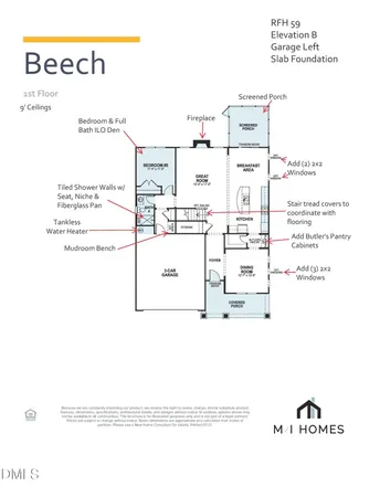 $744,270 | 2433 Andrena Way, Unit 59, Apex, NC 27502