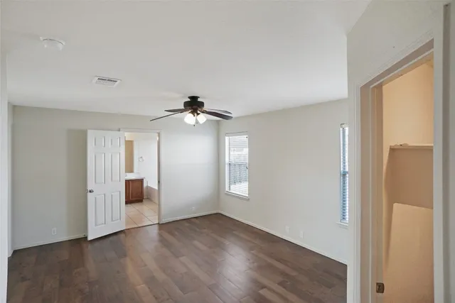 a view of an empty room