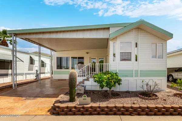 a view of a house with a porch