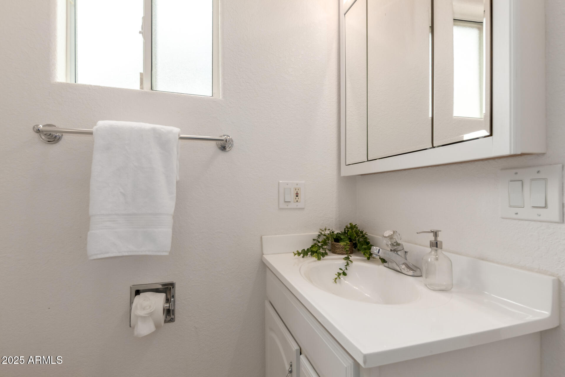 111 South Greenfield Road, Unit 480 Mesa, AZ 85206 - Photo 17 of 29 a bathroom with a sink and a mirror
