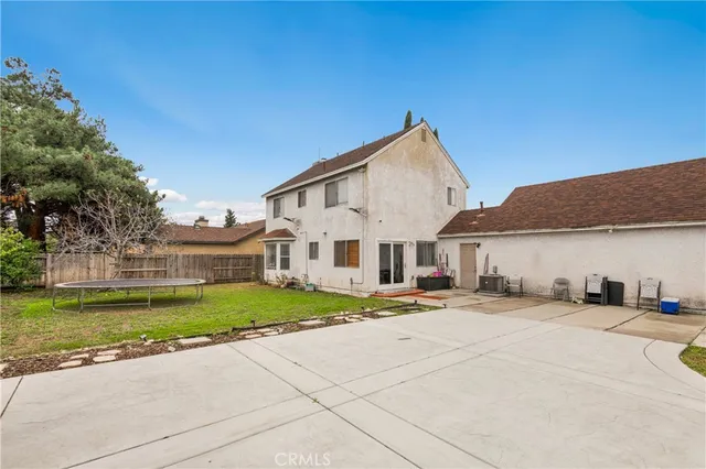 a view of a house with a patio