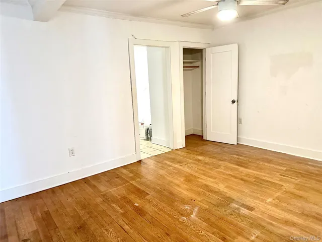an empty room with a natural light