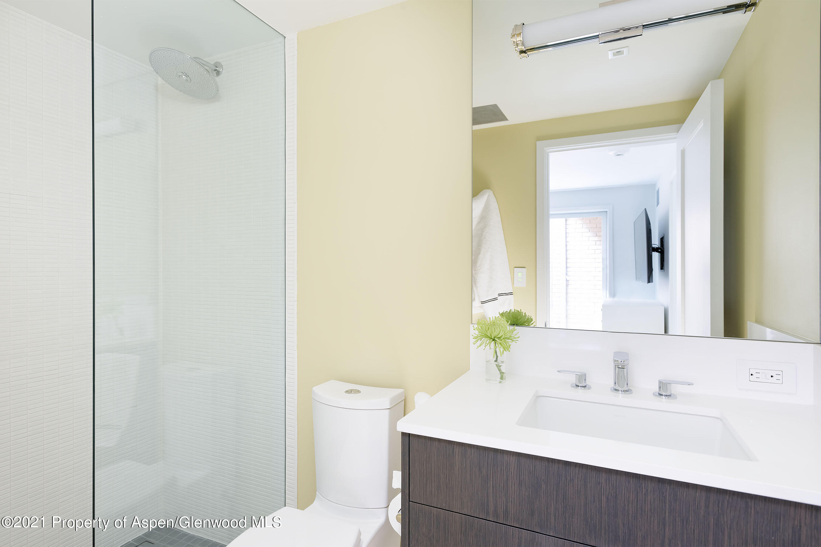 1001 East Cooper Avenue, Unit 2 Aspen, CO 81611 - Photo 13 of 17 a bathroom with a sink and a mirror