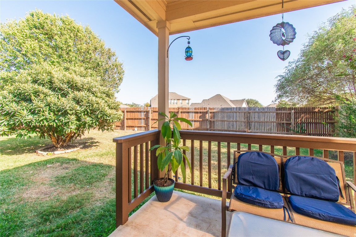 947 Madrone Drive Georgetown, TX 78628 - Photo 31 of 32 a view of a two chairs in the roof deck
