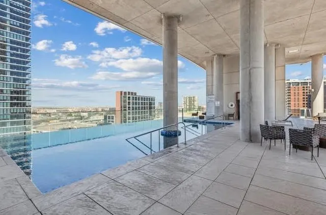 a balcony with a lot of windows