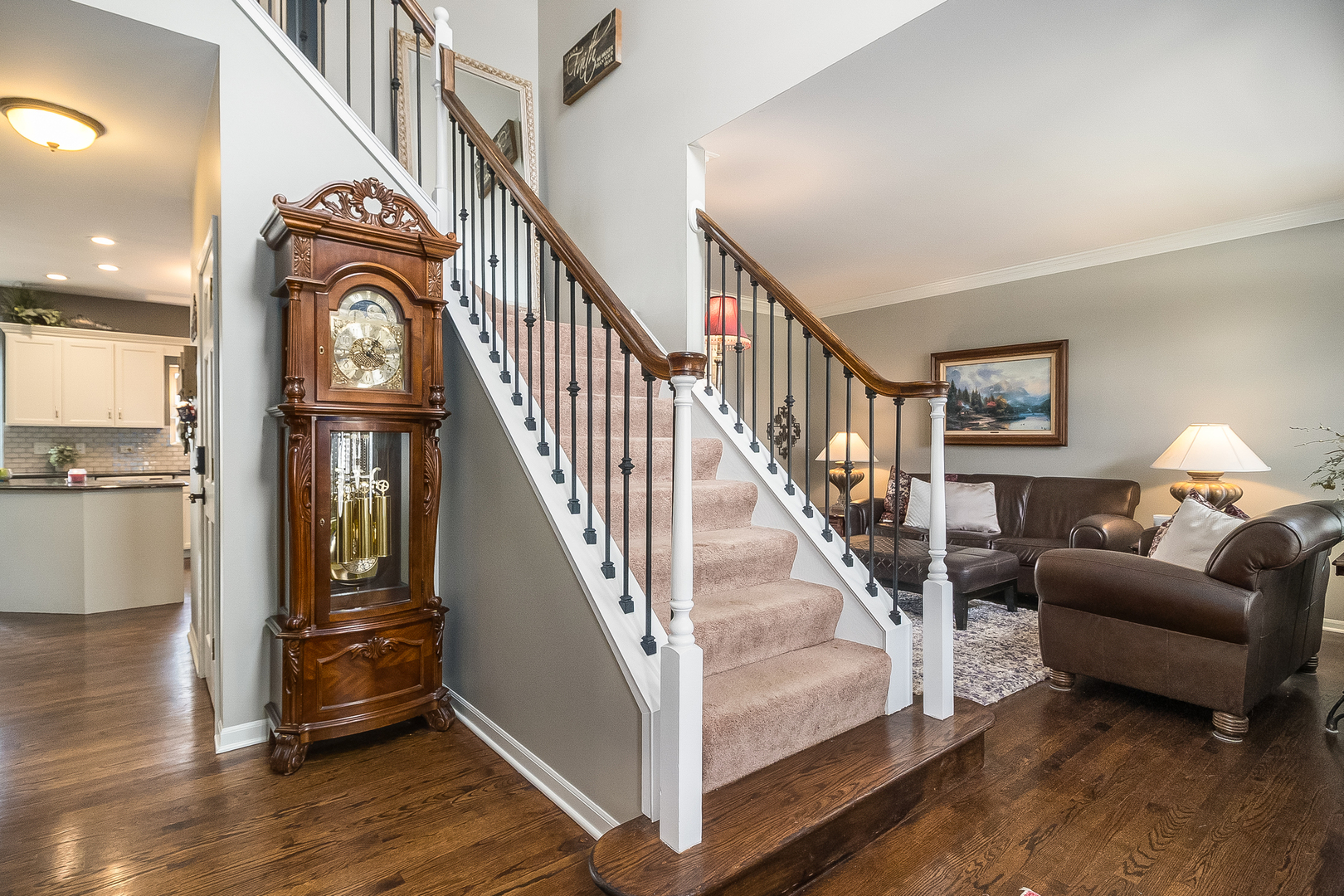 13130 Sunderlin Road Plainfield, IL 60585 - Photo 2 of 33 a view of entryway and hall with wooden floor