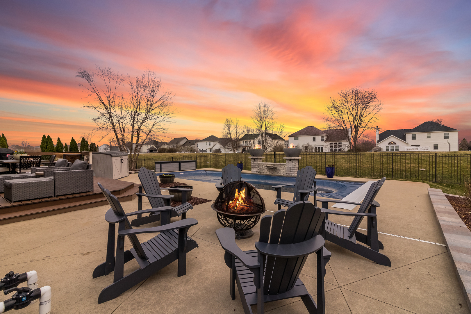 13130 Sunderlin Road Plainfield, IL 60585 - Photo 31 of 33 a view of chairs and tables in the terrace